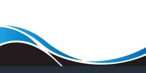 Abstract red waves are flowing on black and white background. blue line background curve element. Suit for business, cover, header, wallpaper, corporate, website, flyer