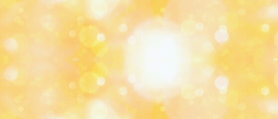 Bright and vibrant abstract yellow background with bokeh lights and soft glowing effect creating a sense of warmth and sunshine © Arslan
