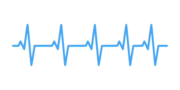 Minimal ECG heartbeat line icon representing pulse monitoring and medical health. Ideal for healthcare apps, hospital systems, emergency services, and modern flat vector UI design.
