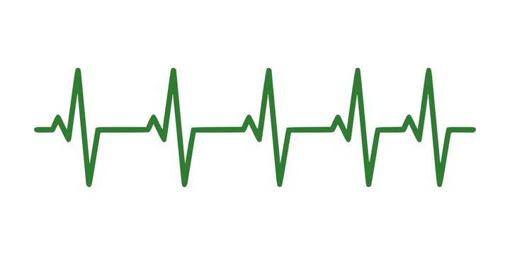 Minimal ECG heartbeat line icon representing pulse monitoring and medical health. Ideal for healthcare apps, hospital systems, emergency services, and modern flat vector UI design.
