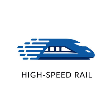 High Speed Train Icon Graphic Illustration.
