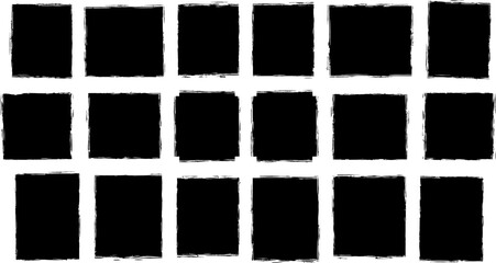 A grid of 20 black rectangles on a white background