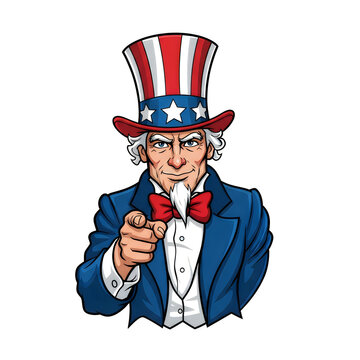 A cartoon image of uncle sam pointing at the viewer