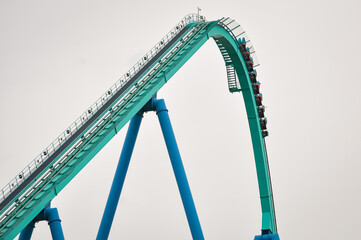 Obraz premium Roller coaster ride