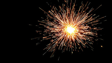 Obraz premium Sparkling Explosion on Dark Background