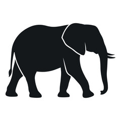 Obraz premium elephant silhouette vector