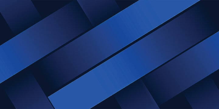 Dark blue abstract technology background with thick overlapping diagonal geometric slabs for digital layouts.