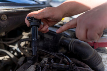 Obraz premium Ignition Coil Installation