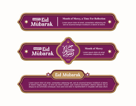 Tag Collection Ramadan, lower third in purple with Ramadan theme.