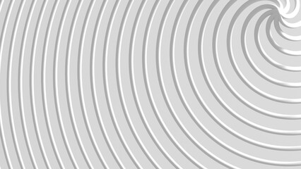 Obraz premium Soft white spiral rings create a minimal, modern textured background with subtle shadows and depth. Ideal for design projects, presentations, web headers, and abstractions. 3d rendering illustration