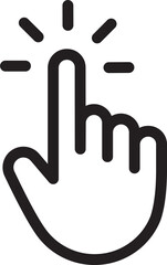 Obraz premium Computer mouse click cursor gray arrow icon Hand pointer icons. Pointer click. Cursor icon. Clicking finger. Computer mouse click. Arrow Vector illustration Computer mouse cursor arrow pointer pixelat