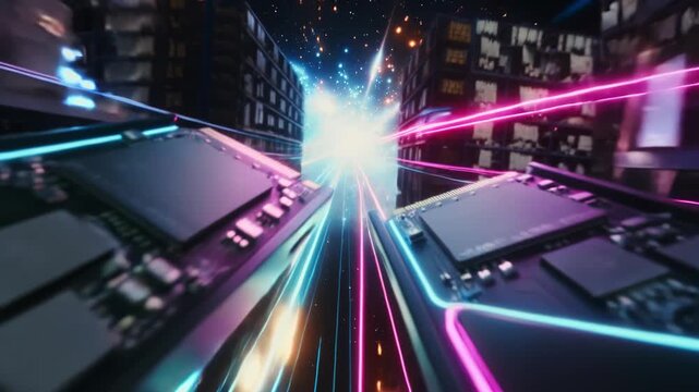 Increasing corporate and industrial demand for RAM and solid-state drives, two RAM sticks accelerate into a futuristic reality, rising demand and prices