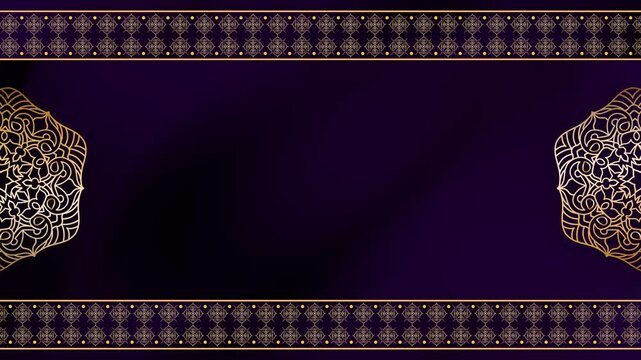 Moving Pattern Quartz Gold Luxury Cultural Celebration Video
