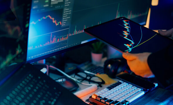 Cryptocurrency exchange growth charts bullish trading dashboard