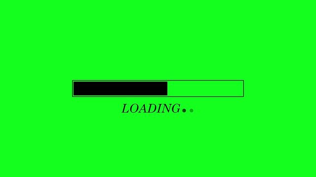 Dynamic progress bar animation. futuristic loading Perfect as an overlay with its alpha channel for transparent backgrounds.