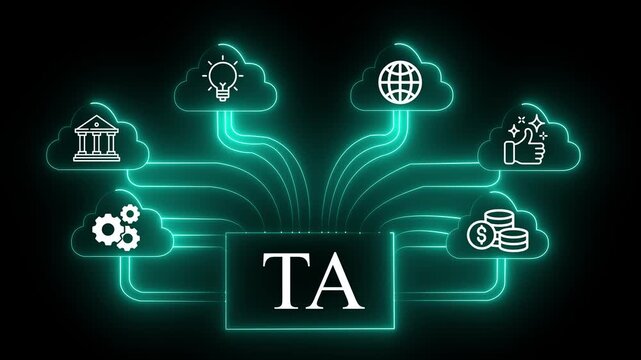 TA A creative light bulb idea concept set features business web icons and global technology symbols for a mobile network communication design