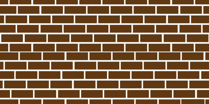 vector brick wall texture and solid bricks seamless pattern background.