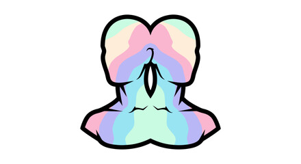 Iridescent colorful octopus tentacles closeup. © Eka