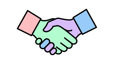 Two hands shaking in agreement.