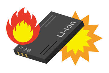 リチウムイオンバッテリーの発火