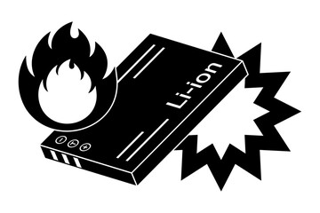 リチウムイオンバッテリーの発火