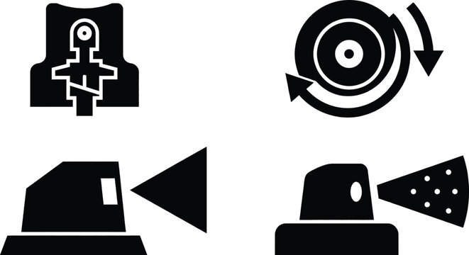 Spray can nozzle icon vector symbol graphic illustration