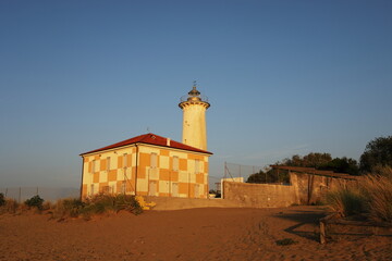 Golden Hour Sunrise at Bibione Lighthouse, Italy
