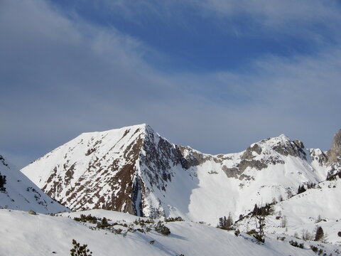Blick  aus dem Gnadenkar in den Hafeichtkessel und die Windschaufel 2214m