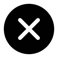 Obraz premium cross x vector icon. no wrong symbol. delete, vote sign. graphic design element set on white background no checkmark icon Cross Circle Icons. Close, Cancel, Error, or Delete Symbol Design