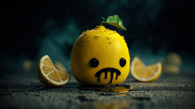 citron avec tristesse 