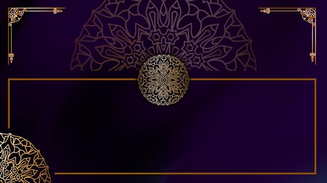 Smooth Loop Gilded Gold Luxury Cybernetic Pattern Motion