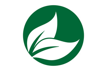 Obraz premium Green Leaf Logo, Eco Nature Icon, Organic Plant Symbol, Environmental Sustainability Sign, Natural Growth Illustration, Bio Ecology Logo, Fresh Herbal Icon, Eco Friendly Symbol, Leaf Vector Design, Gr