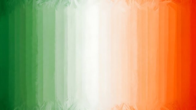 The irish flag with a distressed texture