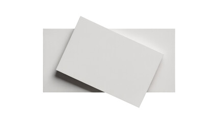 Blank white cards on clean background for design presentation