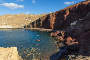 Read Beach, la spiaggia a Santorini, Grecia