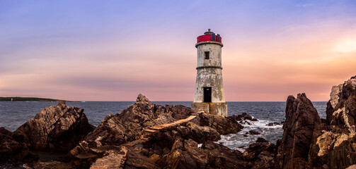 Capo Ferro lighthouse in Sardinia