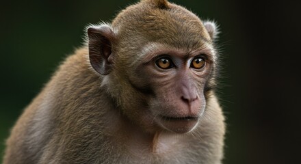 Obraz premium A close-up of a monkey's face