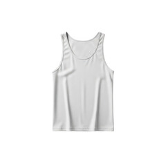 Minimalist white tank top for casual wear