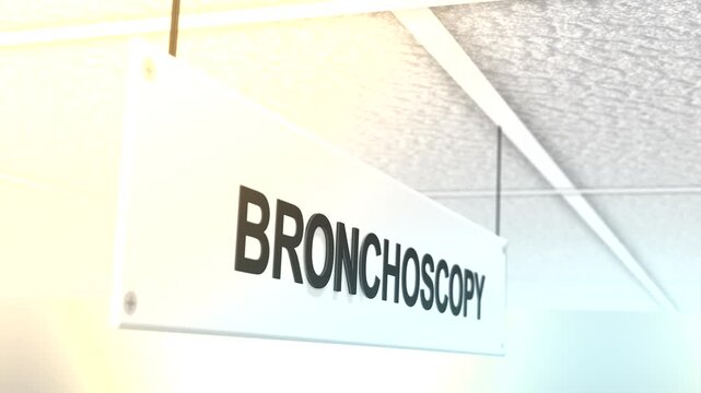 Cinematic Hospital Sign Filler Shot Series - Bronchoscopy