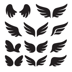 Obraz premium set of vector wings