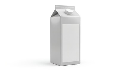 blank milk carton