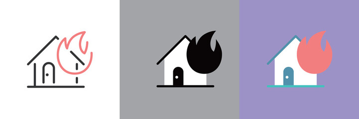 火事のアイコン © WAWAWA