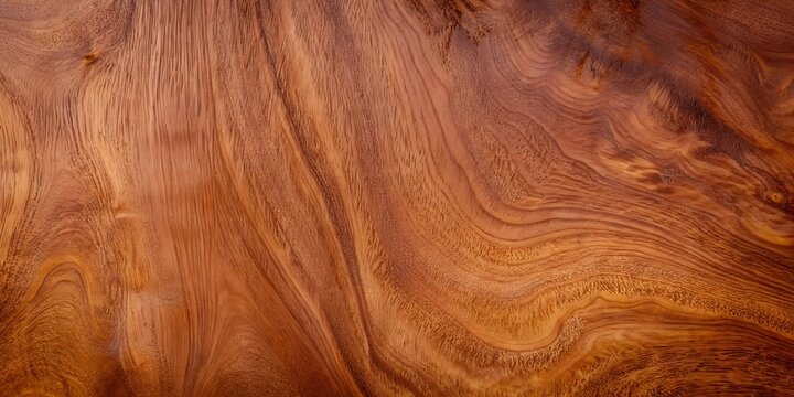 Natural rich brown walnut burl wood grain texture background