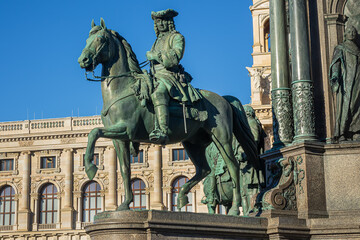 Obraz premium Maria Theresia Monument (1888). Vienna, Austria