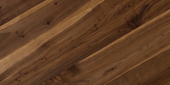 Dark Rich Brown Natural Walnut Wood Diagonal Chevron Herringbone Parquet Flooring Plank Texture Seamless Background