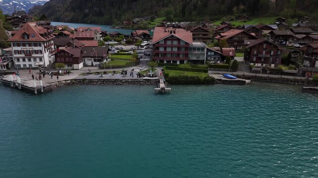 Famous Crash Landing on You filming location in Iseltwald Switzerland