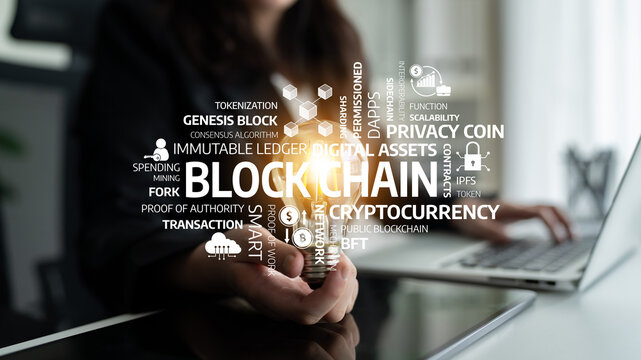 This image represents key concepts of blockchain technology, showcasing its application in cryptocurrency and digital asset transactions, highlighting innovation and security. Tessel