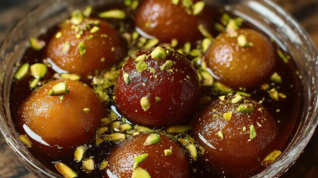 Homemade Gajar Ka Halwa in a Glass Dish