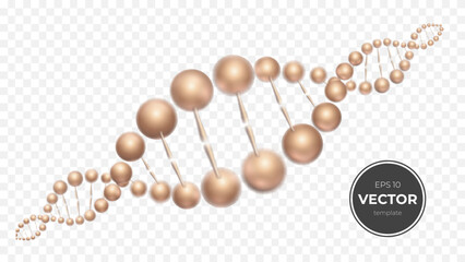 Elegant gold DNA helix design representing genetic science and innovation.