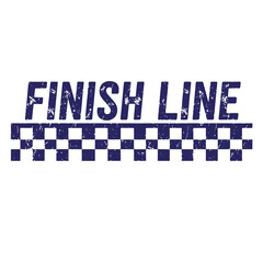 Grunge texture Finish line checkered flag graphic design element for racing and competition themes  symbolizing achievement and victory Vintage Style